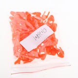 Maxbell Bag of 100 Pieces Plastic Safety Eyes Nose, For Bear Doll Stuffed Animal DIY Craft 12mm, Orange