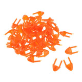 Maxbell Bag of 100 Pieces Plastic Safety Eyes Nose, For Bear Doll Stuffed Animal DIY Craft 12mm, Orange