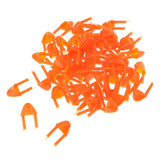 Maxbell Bag of 100 Pieces Plastic Safety Eyes Nose, For Bear Doll Stuffed Animal DIY Craft 12mm, Orange