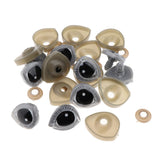 Max 10pcs Plastic Safety Eyes DIY Supplies for Stuffed Plush Soft Toy Medium