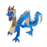 Max Realistic Animals Figures Plastic Wildlife Animal Figurine Toys Blue Dragon