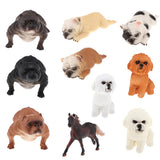 Max Realistic French Bulldog Animal Model Figures Kids Toy Gift  yellow