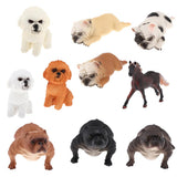 Max Realistic French Bulldog Animal Model Figures Kids Toy Gift  yellow