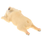 Max Realistic French Bulldog Animal Model Figures Kids Toy Gift  yellow