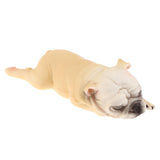 Max Realistic French Bulldog Animal Model Figures Kids Toy Gift  yellow