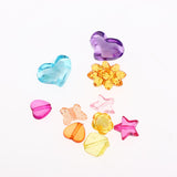 Maxbell 420 Pieces Colorful Acrylic Craft Beads Kit for Kids Girl Jewelry DIY Making