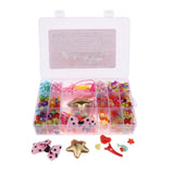 Maxbell Acrylic Craft Beads Kit Developmental Toy for Kids Girls Headwear DIY Making