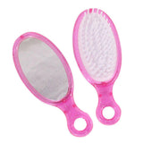 Max 18 inch Doll Pink Hair Accessories Comb Mirror Set for American Doll