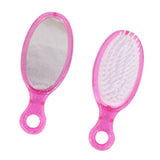 Max 18 inch Doll Pink Hair Accessories Comb Mirror Set for American Doll