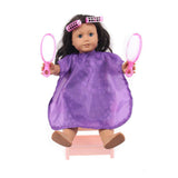 Max 18 inch Doll Pink Hair Accessories Comb Mirror Set for American Doll