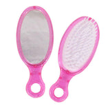 Max 18 inch Doll Pink Hair Accessories Comb Mirror Set for American Doll