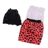 Maxbell 3pcs/Set Cute Vacation Outfits, Shirt + Vest + Skirt, for 18 Inch Dolls