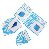 Max Montessori Printed Paper Cards Learning Educational Toys Geometry