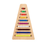 Max Montessori Math Materials Colored Bead Stairs Early Preschool Learning Toys
