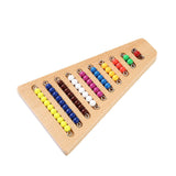 Max Montessori Math Materials Colored Bead Stairs Early Preschool Learning Toys