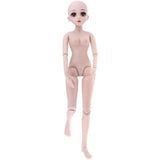 Max 1/3 Jointed Female Doll Body Part w/ Head for BJD Doll Replacement(No Music)