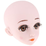 Max 1/3 Lifelike Girl Doll Make Up Head with Eyes for BJD Doll Body Parts Accs