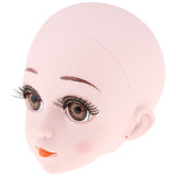 Max 1/3 Lifelike Girl Doll Make Up Head with Eyes for BJD Doll Body Parts Accs