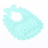 Max 10 Pieces 1/12 Dollhouse Miniature Baby Doll Drool Bibs Kits Accs Light Green