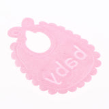 Max 10 Pieces 1/12 Dollhouse Miniature Baby Doll Drool Bibs Kits Accs Pink