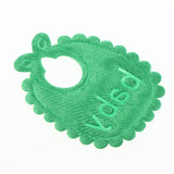 Max 10 Pieces 1/12 Dollhouse Miniature Baby Doll Drool Bibs Kits Accs Green