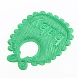 Max 10 Pieces 1/12 Dollhouse Miniature Baby Doll Drool Bibs Kits Accs Green
