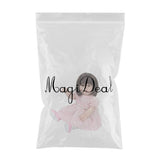 Maxbell 45cm Realistic Silicone Reborn Baby Girl Doll Model in Pink Dress Kids Gift