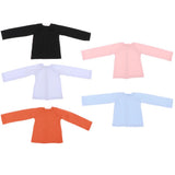 Max Fashion Long Sleeve T-Shirt for 1/4 BJD XinYi Doll Dress Up Accs Black