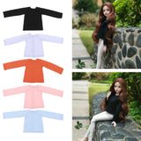 Max Fashion Long Sleeve T-Shirt for 1/4 BJD XinYi Doll Dress Up Accs Black