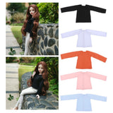Max Fashion Long Sleeve T-Shirt for 1/4 BJD XinYi Doll Dress Up Accs Black