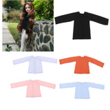 Max Fashion Long Sleeve T-Shirt for 1/4 BJD XinYi Doll Dress Up Accs Black