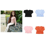 Max Fashion Long Sleeve T-Shirt for 1/4 BJD XinYi Doll Dress Up Accs Black