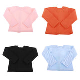 Max Fashion Long Sleeve T-Shirt for 1/4 BJD XinYi Doll Dress Up Accs Black