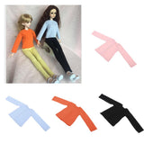 Max Fashion Long Sleeve T-Shirt for 1/4 BJD XinYi Doll Dress Up Accs Black