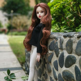 Max Fashion Long Sleeve T-Shirt for 1/4 BJD XinYi Doll Dress Up Accs Black