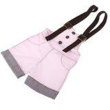 Max 1/4 BJD Doll Outfit Doll Suspender Trousers Pants Accessories Pink