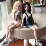Max 1/4 BJD Doll Outfit Doll Suspender Trousers Pants Accessories Pink