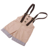 Max 1/4 BJD Doll Outfit Doll Suspender Trousers Pants Accessories Khaki