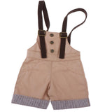 Max 1/4 BJD Doll Outfit Doll Suspender Trousers Pants Accessories Khaki