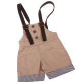 Max 1/4 BJD Doll Outfit Doll Suspender Trousers Pants Accessories Khaki