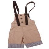 Max 1/4 BJD Doll Outfit Doll Suspender Trousers Pants Accessories Khaki