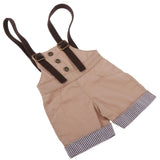 Max 1/4 BJD Doll Outfit Doll Suspender Trousers Pants Accessories Khaki
