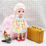 Max 1/6 Scale Dollhouse Miniature Vintage Suitcase Luggage for BJD Doll Yellow