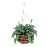 Max 1/12 Dollhouse Miniature Hanging Plant with Basket Fairy Garden Accessories