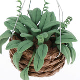 Max 1/12 Dollhouse Miniature Hanging Plant with Basket Fairy Garden Accessories