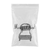 Max 1/12 Dollhouse Miniature Metal 2-Tier Fruit Basket Stand Kitchen Accs Black