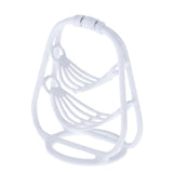 Max 1/12 Dollhouse Miniature Metal 2-Tier Fruit Basket Stand Kitchen Accs White