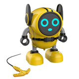 Max Robot Transforming Gyro Burst Spinning Top with Launcher Kids Toys Yellow