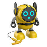 Max Robot Transforming Gyro Burst Spinning Top with Launcher Kids Toys Yellow