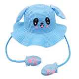 Max Maxb Baby Girls Kids Children Cap Summer Beach Sun Straw Hat Headwear Blue